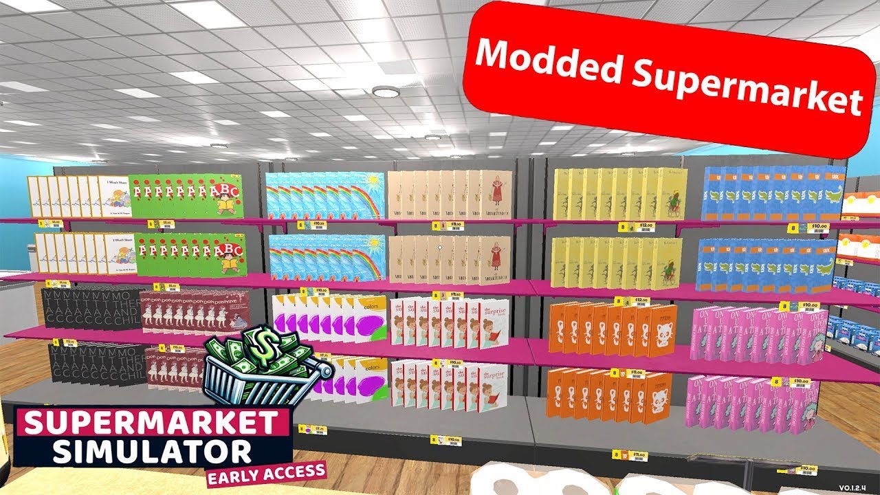Turning Our Grocery Store Into A Book Store With New Items in Modded ...