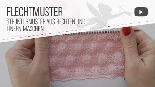 Strickmuster Flechtmuster Stricken - Sehr Einfach Aus Rechten Linken Maschen Auch Für Anfänger
