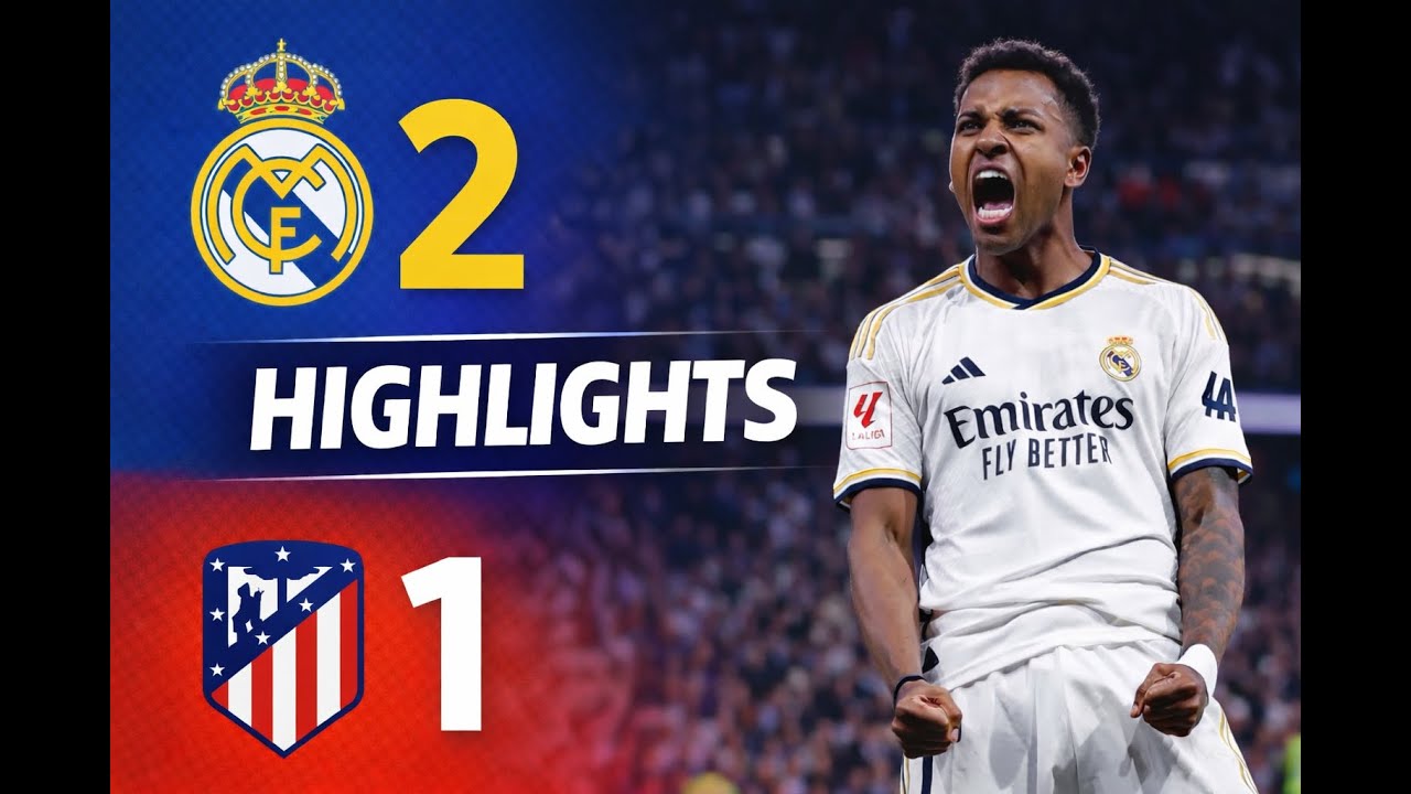 Real Madrid 2X1 Atlético de Madrid  Lo más destacado y el show de Rodrygo  2024 25