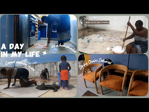 African family home deep cleaning// Making detergent at African home //Dining chairs FINALLY arrived