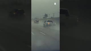 HIGHWAY CRASH CAUGHT ON TESLA DASHCAM