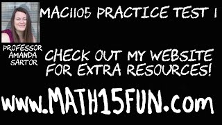 MAC1105 Practice Test 1N