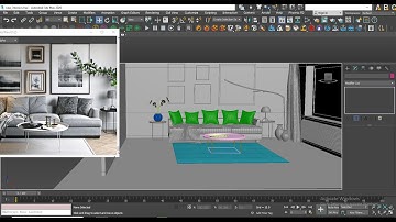 3dsMax Tutorials, Tutorial on 3D Modeling an Interior from Scratch in 3dsmax ( Part 6)