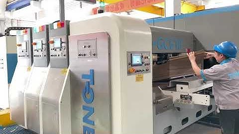 T-ONE Printer👍👍T-GC600*1800 Two color printer slotter inline with folder gluer