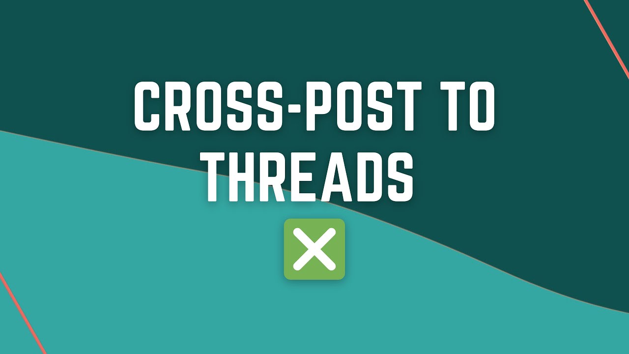Cross Post to Threads - YouTube