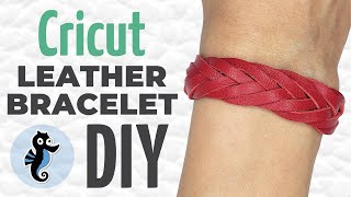 7 strand magic mystery braid DIY | Cricut leather bracelet tutorial