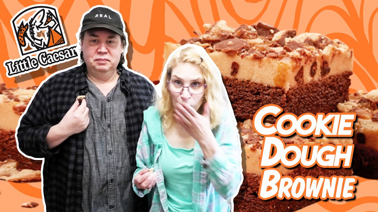 Little Caesars Cookie Dough Brownie the WORSE Brownie we ever had