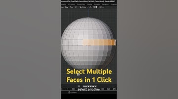 Select Multiple Faces in 1 Click in Blender