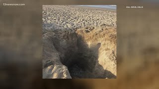 Kill Devil Hills town officials warn against digging large holes on beaches