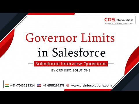 Video: Apa batasan gubernur di Apex dan Salesforce?