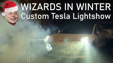 WIZARDS IN WINTER - Custom Tesla Christmas Lightshow (XLights Model S, 3, X, Y Dance Show, Download)