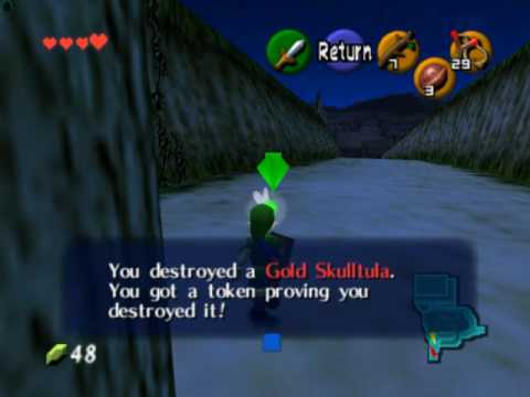 The Legend of Zelda Ocarina of Time gold skulltulas locations