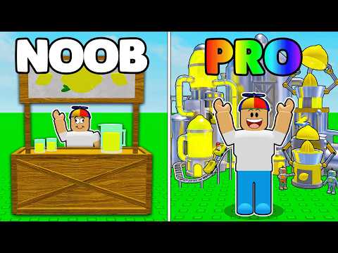 I went from NOOB to PRO in Roblox Sell Lemons...