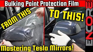 Tesla Ppf Install - The Best Tesla Mirror Coverage - Paint Protection Film