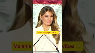 Melania Bringing the Vibes ✨#melaniatrump #usa #trump #donaldtrump #jdvance #ushavance #uk