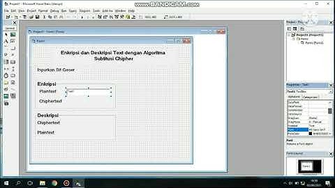 Kriptografi- cara membuat aplikasi enkripsi dan dekripsi dengan menggunakan aplikasi visual basic
