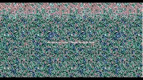 An error occurred. Please try again later.