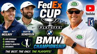 Live golf , BMW Championship, FedEx Playoffs and swing fixes!