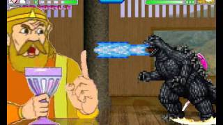 M.U.G.E.N Episode 368 Cureblossom (Me) and GODZILLA vs The king