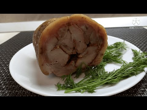 Рулет из свиной рульки. Вкусная и бюджетная замена магазинной колбасе.