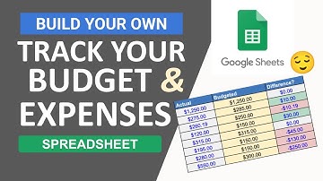 How to Track Your Budget Against Your Expenses | Easy Google Sheets Tutorial for Beginners