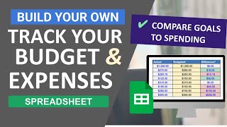 How to Track Your Budget & Expenses | Easy Google Sheets Spreadsheet Tutorial for Beginners