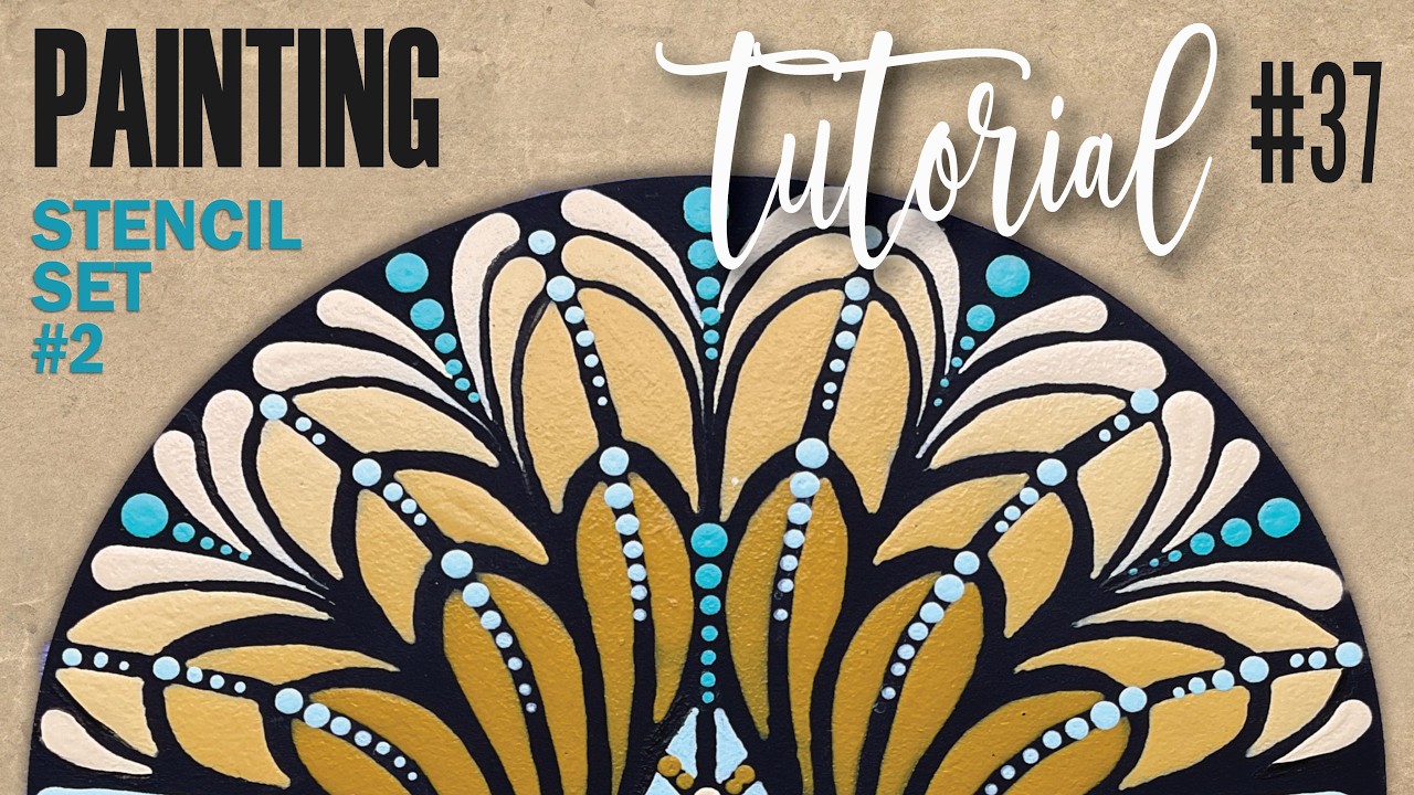 Mandala Maker Stencil Set 2 - Tutorial - Step by Step