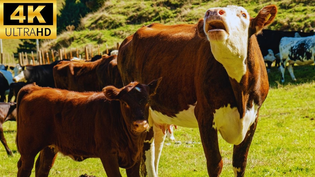 4K RELAXING FARM ANIMALS VIDEO | RELAXING FARM ANIMAL SOUNDS