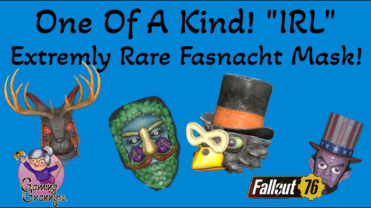 How to Craft One of the Rarest #Fasnacht Masks in #Fallout 76 - YouTube