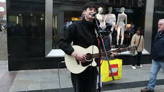 Busking With Pure Feeling Zalán Kovács Sings Girl From The North Country On Grafton Street