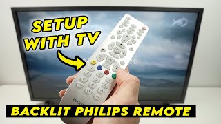 How to Setup Your Philips Backlit Universal Remote Control With a TV