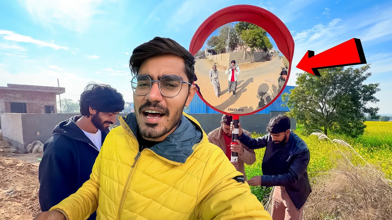 Yaha Humari Gaadi Ka Accident Ho Gaya- Danger Spot Pe Mirror Laga Diya