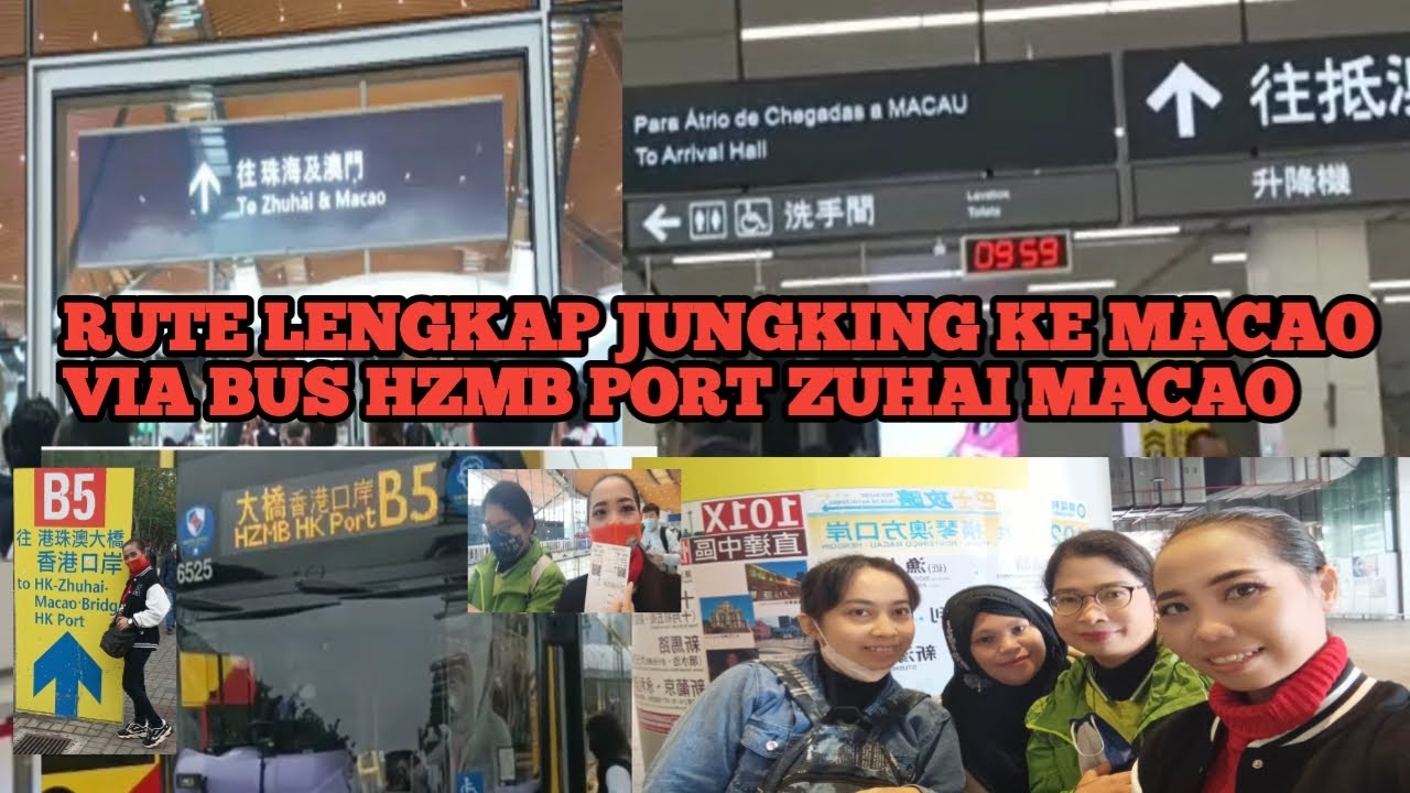 TRIP & CARA NAIK BUS HZMB HONGKONG JUTKING KE MACAU. RUTE LENGKAP