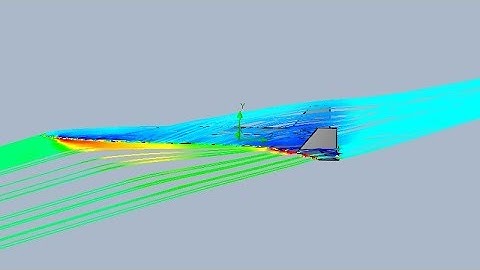 SolidWorks Flow Simulation - Heavy Spaceplane High AOA Flaring Simulation