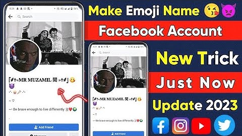 😱Creat Unique Stylish Emoji Facebook Account| Facebook Emoji Name Update| Fb Name change 2023🤔🤔