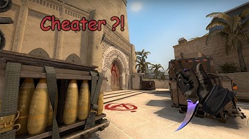 cs:go overwatch : cheating with a karambit doppler !