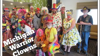 Watch As Michigan Warrior Clowns And Patch Adams Spread Joy At Captain Lovell Va Hospital!