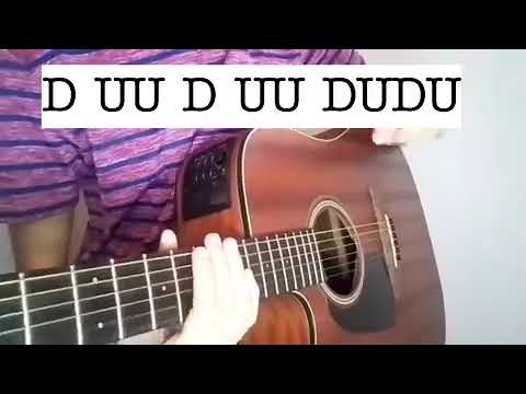 විනාඩි දෙකකින් 4/4 යන Guitar Strumming Pattern එකක් ඉගෙන ගමු..