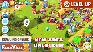 FARMVILLE 3: ANIMALS | iOS | Level 59 | New Area Unlocked: Bowling Greens | Gameplay