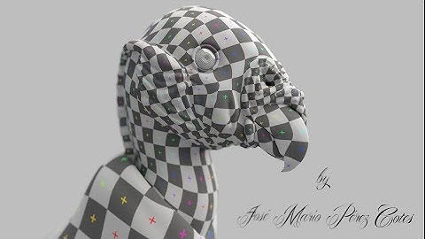 King Vulture (UV mapping Timelapse) in Blender