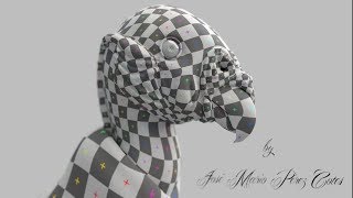King Vulture (UV mapping Timelapse) in Blender