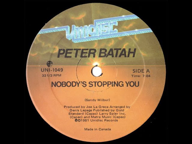 Peter Batah - Nobody's Stopping You (Green Light Edit) class=