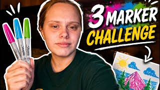 Doing the THREE MARKER challenge
