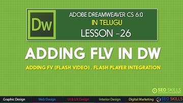 How to add flash video(.flv) in Dreamweaver CS 6.0
