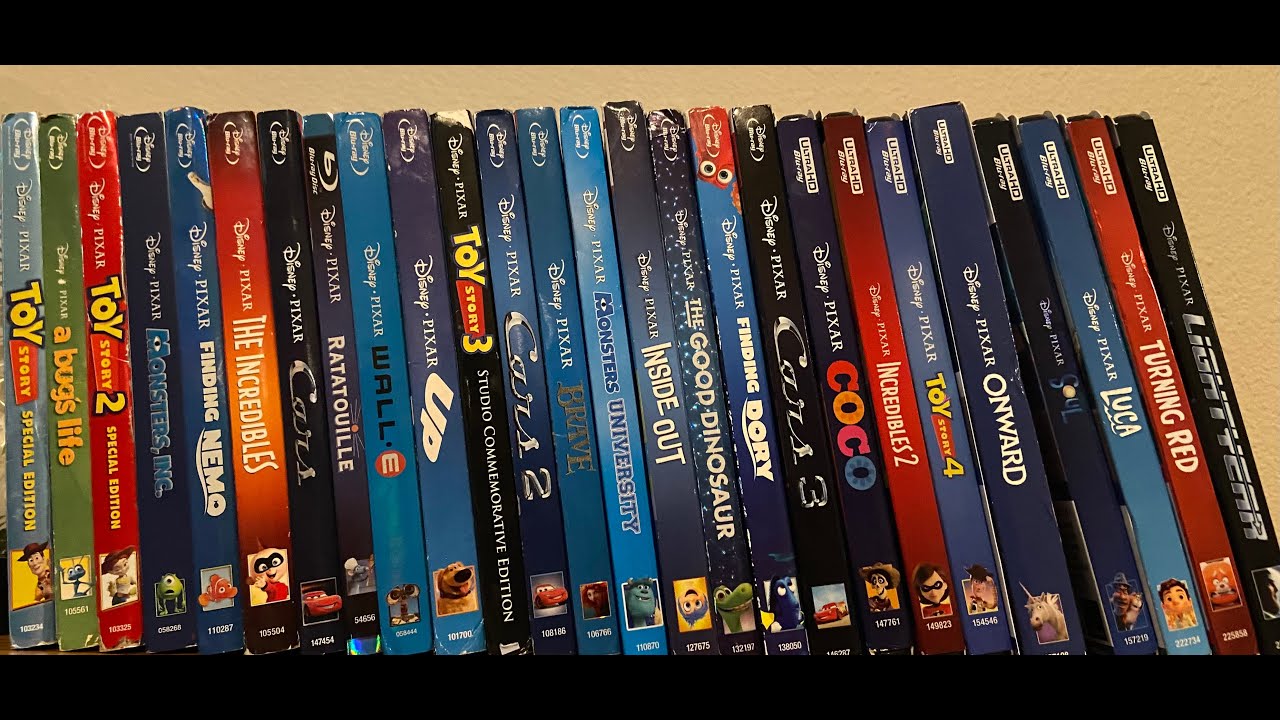 My Pixar Blu Ray/4k collection (2022 Releases). - YouTube