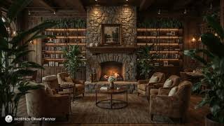 1 Hour 47 Min Cozy Living Room Fireplace Relaxing Music for Stress Relief - Matthias Oliver Fennor.