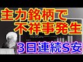 主力銘柄で不祥事発生!3日連続のストップ安後、想像もしていなかった形での終了に・・・