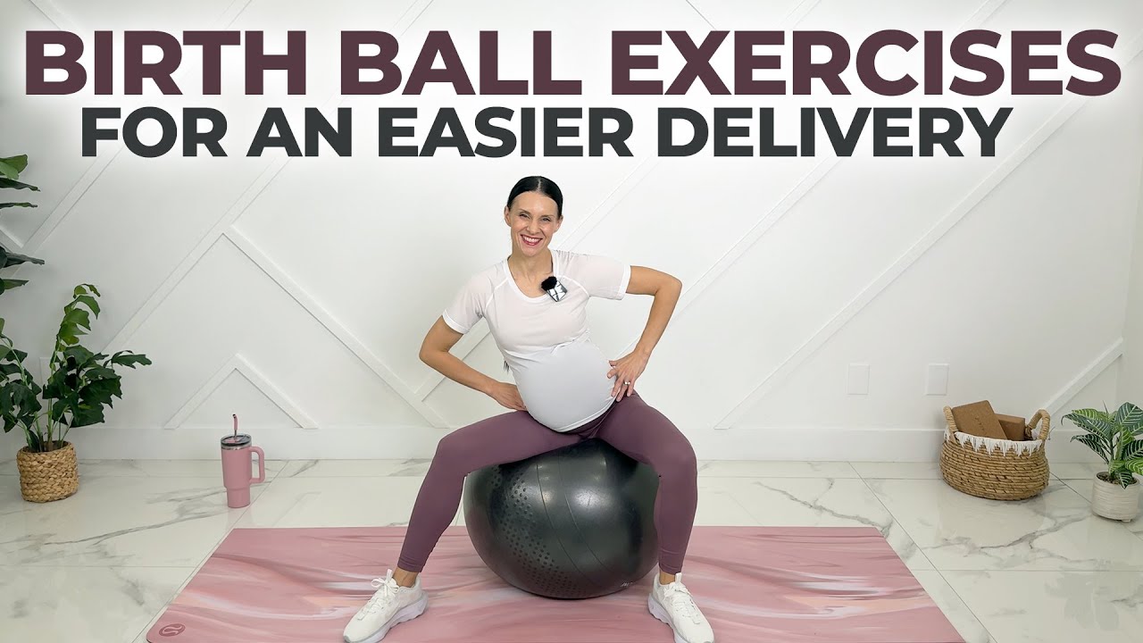 Best Daily Birth Ball Exercises For Easy Delivery and Birth!