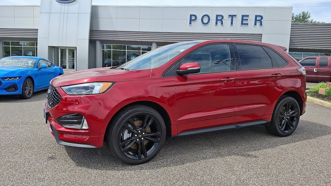 2022 Certified Ford Edge ST! Rapid RED in color! ebony seats! 2.7 Liter V6 7 speed Automatic!