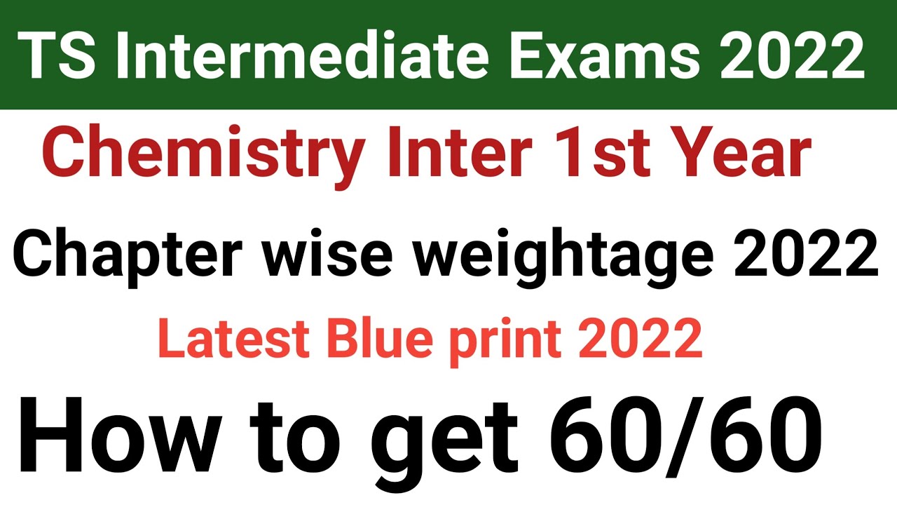 TS inter 1st year chemistry chapter wise important questions 2022| Blueprint chemistry 1st year 2022